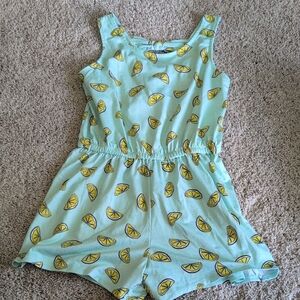 SO Green and Yellow Jumpsuit with Banana Print
